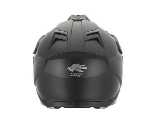 Kappa 2024/12 kv33 solid enduro подвійний шолом для бездоріжжя з лобовим склом і козирком колір матовий чорний розмір 58 / м (ece approval 22r06)