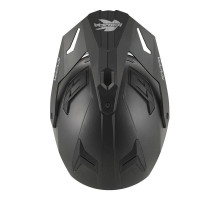 Kappa 2024/12 kv33 solid enduro подвійний шолом для бездоріжжя з лобовим склом і козирком колір матовий чорний розмір 58 / м (ece approval 22r06)