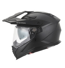 Kappa 2024/12 kv33 solid enduro подвійний шолом для бездоріжжя з лобовим склом і козирком колір матовий чорний розмір 60/л (ece approval 22r06)
