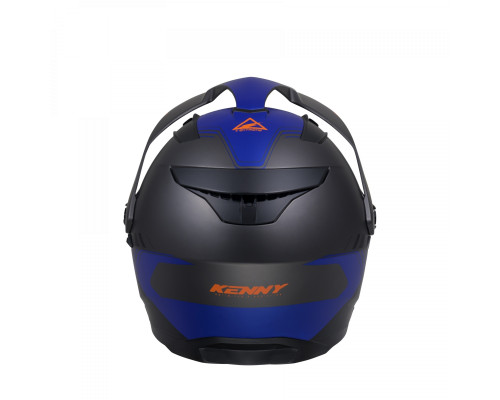 Kenny racing шолом подвійний пригодницький модель extreme graphic gunmetal матовий колір чорний/сірий/синій розмір xs (53 - 54 см)