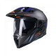 Kenny racing шолом подвійний пригодницький модель extreme graphic gunmetal матовий колір чорний/сірий/синій розмір xxl (63 - 64 см)