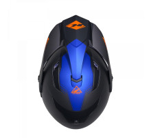 Kenny racing шолом подвійний пригодницький модель extreme graphic gunmetal матовий колір чорний/сірий/синій розмір xxl (63 - 64 см)