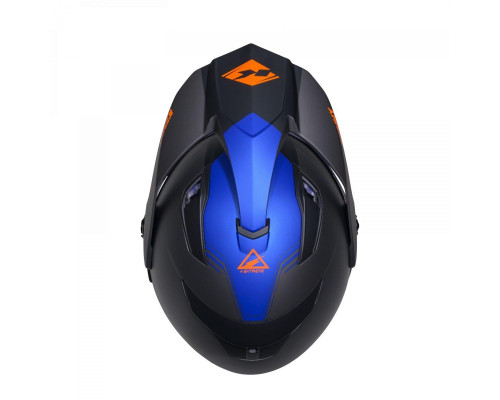 Kenny racing шолом подвійний пригодницький модель extreme graphic gunmetal матовий колір чорний/сірий/синій розмір xxl (63 - 64 см)