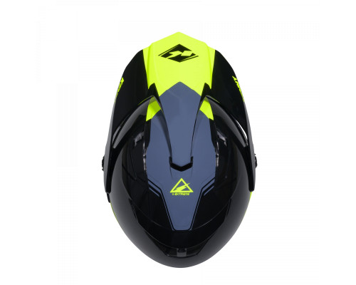 Kenny racing шолом подвійний пригодницький модель екстремальний графічний неоновий жовтий колір чорний/сірий/жовтий розмір l (59 - 60 см)