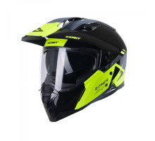 Kenny racing шолом подвійний пригодницький модель екстремальний графічний неоновий жовтий колір чорний/сірий/жовтий розмір l (59 - 60 см)