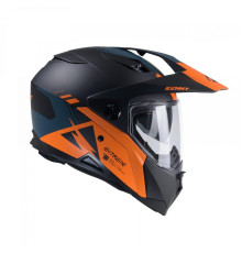 Kenny racing шолом подвійний пригодницький модель extreme графічний помаранчевий/бензиновий матовий колір чорний/помаранчевий розмір xxl (63 - 64 см)