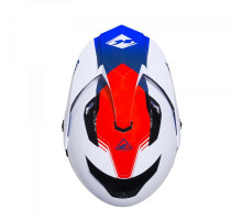Kenny racing шолом подвійний пригодницький модель extreme graphic patriot колір білий/синій/червоний розмір l ( 59 - 60 см )