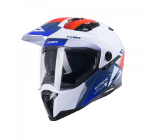 Kenny racing шолом подвійний пригодницький модель extreme graphic patriot колір білий/синій/червоний розмір xl ( 61 - 62 см )