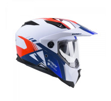 Kenny racing шолом подвійний пригодницький модель extreme graphic patriot колір білий/синій/червоний розмір xs (53 - 54 см)