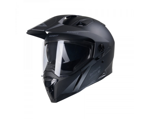 Kenny racing шолом подвійний пригодницький модель extreme solid матовий black колір чорний розмір s (55 - 56 см)