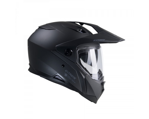 Kenny racing шолом подвійний пригодницький модель extreme solid матовий black колір чорний розмір xs (53 - 54 см)