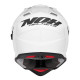 Nox offroad / trail duosport (dual) n312 суцільний шолом з козирком і забралом колір глянцевий білий розмір m