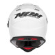 Nox offroad / trail duosport (dual) n312 суцільний шолом з козирком і забралом колір глянцевий білий розмір s