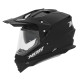 Nox offroad / trail duosport (dual) n312 суцільний шолом з козирком і забралом колір матовий чорний розмір m