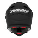 Nox offroad / trail duosport (dual) n312 суцільний шолом з козирком і забралом колір матовий чорний розмір s