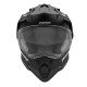 Nox offroad / trail duosport (dual) n312 суцільний шолом з козирком і забралом колір матовий чорний розмір xl