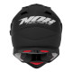 Nox offroad / trail duosport (dual) n312 суцільний шолом з козирком і забралом колір матовий чорний розмір xxl