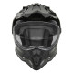 Шолом nox offroad / trail duosport (dual) n312 суцільний з козирком і забралом колір глянцевий чорний розмір l
