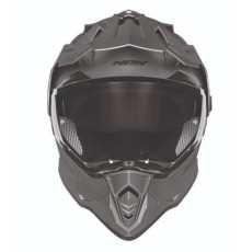 Шолом nox offroad / trail duosport (dual) n312 суцільний з козирком і забралом колір титановий матовий розмір l