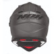 Шолом nox offroad / trail duosport (dual) n312 суцільний з козирком і забралом колір титановий матовий розмір l