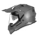 Nox offroad / trail duosport (dual) n312 суцільний шолом з козирком і забралом колір титановий матовий розмір m