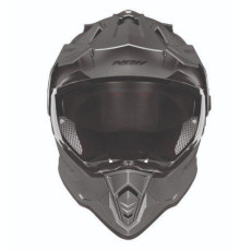 Nox offroad / trail duosport (dual) n312 суцільний шолом з козирком і забралом колір титановий матовий розмір xl