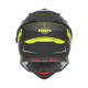 Nox offroad / trail duosport (dual) n312 шолом з забралом і козирком чорний/жовтий fluoресцентний мат розмір xs