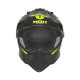 Nox offroad / trail duosport (dual) n312 шолом з забралом і козирком чорний/жовтий fluoресцентний мат розмір xs