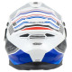 Шолом скорпіон подвійний enduro / adventure adf-9000 air desert white/blue/red колір білий/синій/червоний розмір m