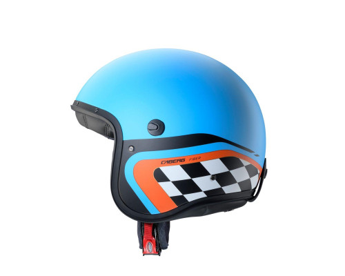 Шолом caberg open jet модель freeride x daytona колір матовий синій/чорний/помаранчевий розмір xl (козирок в комплекті)