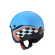 Шолом caberg open jet модель freeride x daytona колір матовий синій/чорний/помаранчевий розмір xxl (козирок в комплекті)