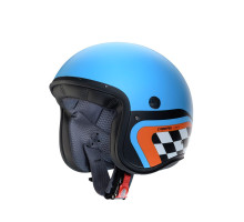 Шолом caberg open jet модель freeride x daytona колір матовий синій/чорний/помаранчевий розмір xxl (козирок в комплекті)