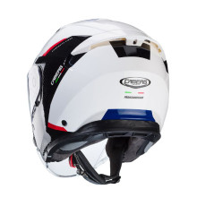 Відкритий реактивний шолом caberg flyon ii boss колір білий/чорний/червоний/синій розмір s