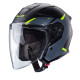 Caberg jet відкритий шолом flyon ii boss колір чорний/сірий/fluo mat жовтий розмір m