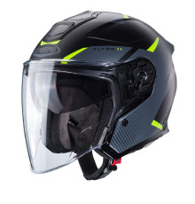 Caberg jet відкритий шолом flyon ii boss колір чорний/сірий/fluo mat жовтий розмір m