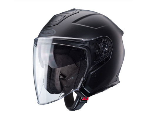 Відкритий реактивний шолом caberg flyon ii суцільний чорний колір матовий чорний розмір m