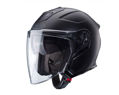 Відкритий реактивний шолом caberg flyon ii суцільний чорний колір матовий чорний розмір xl