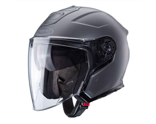 Відкритий реактивний шолом caberg flyon ii суцільний матовий сірий колір розмір m