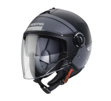 Відкритий реактивний шолом caberg з козирком модель riviera v4 elite колір матовий чорний/сірий розмір xl