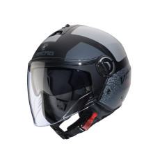 Відкритий реактивний шолом caberg з козирком модель riviera v4x alpha колір матовий чорний/сірий розмір xxl