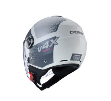 Відкритий реактивний шолом caberg з козирком модель riviera v4x alpha колір пісок/сірий матовий розмір m