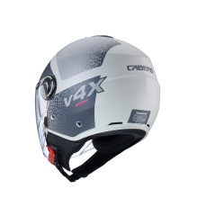 Відкритий реактивний шолом caberg з козирком модель riviera v4x alpha колір пісок/сірий матовий розмір xs