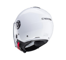 Відкритий реактивний шолом caberg з козирком модель riviera v4x суцільний колір білий глянець розмір s