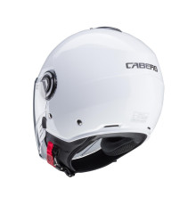 Відкритий реактивний шолом caberg з козирком модель riviera v4x однотонний колір білий глянець розмір xs