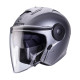 Відкритий реактивний шолом caberg з козирком модель soho solid матовий grey - gunmetal розмір xs