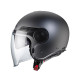Caberg promotion відкритий реактивний шолом з козирком модель uptown gunmetal колір матовий сірий розмір m