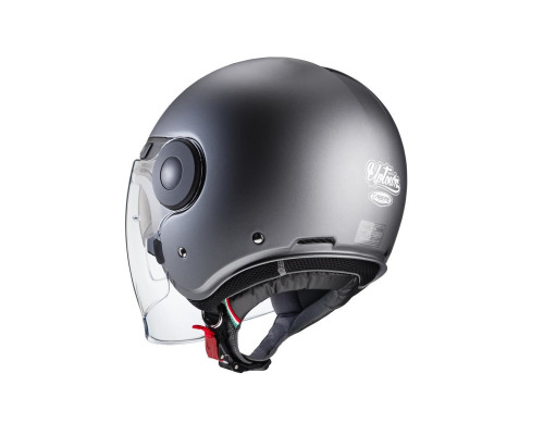 Caberg promotion відкритий реактивний шолом з козирком модель uptown gunmetal колір матовий сірий розмір m