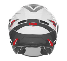 Шолом nox з блендером n130 myst колір білий/чорний/червоний розмір xs
