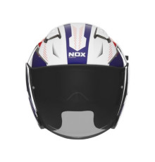 Шолом nox з блендером n130 myst колір білий/синій/червоний розмір l