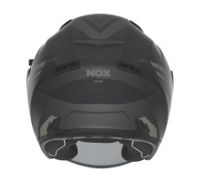Шолом nox з блендером n130 myst колір чорний/сріблястий матовий розмір s